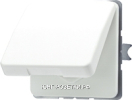 Розетка с/з с крышкой IP44, цвет Белый, JUNG CD500/CD Plus