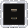 JUNG A 500 Черный Розетка HDMI 2-ая