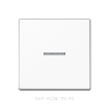 Выключатель 1-клавишный с подсветкой, цвет Белый, JUNG A500