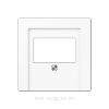 Аудиорозетка одинарная, цвет Белый, JUNG A500
