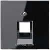Компьютерная одинарная розетка кат.5е, цвет Черный, JUNG A500