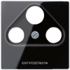 Телевизионная проходная розетка  TV-FM-SAT, цвет Черный, JUNG A500