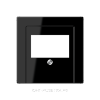 Аудиорозетка одинарная, цвет Черный, JUNG A500