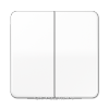 Выключатель 2-клавишный, цвет Белый, JUNG CD500/CD Plus