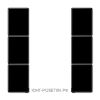 JUNG KNX Набор накладок, на кнопочный модуль 3 группы, черный