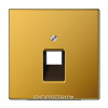 Компьютерная одинарная розетка кат.5е, цвет Золото, JUNG LS990 