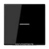 Выключатель 1-клавишный проходной с подсветкой (с двух мест), цвет Черный, JUNG LS990 