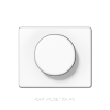 Накладка Светорегулятор поворотный 400Вт, цвет Белый, JUNG SL 500