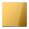 Выключатель 1-клавишный кнопочный, цвет Имитация золота, JUNG LS990 