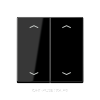 JUNG А 500 Черный Клавиша для двойной кнопки BCU нейтрал.положения с символами