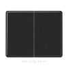 Выключатель 2-клавишный, цвет Черный, JUNG SL 500