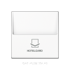 JUNG А 500  Белый Накладка карточного выключателя (без механизма) для кнопок