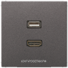 JUNG LS 990 Антрацит Розетка HDMI+USB