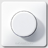 Светорегулятор поворотный 400Вт, цвет Платина, JUNG CD500/CD Plus