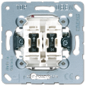 JUNG Мех Выключатель 2-клавишный возм контрольной подсветки, с N-клеммой