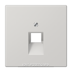 Компьютерная одинарная розетка кат.5е, цвет Светло-серый, JUNG LS990 