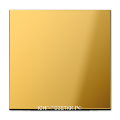 Выключатель 1-клавишный, цвет Имитация золота, JUNG LS990 